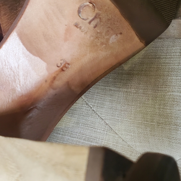 Chloé calf leather sandals Gladiator 8M - Picture 6 of 10